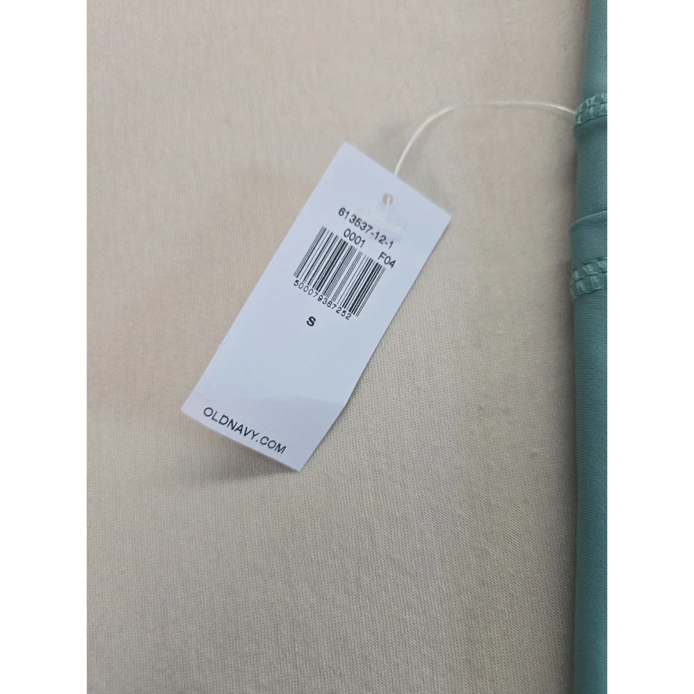 Old Navy Go-Dry High Rise Moisture Wicking Leggings Active Aqua Solid S